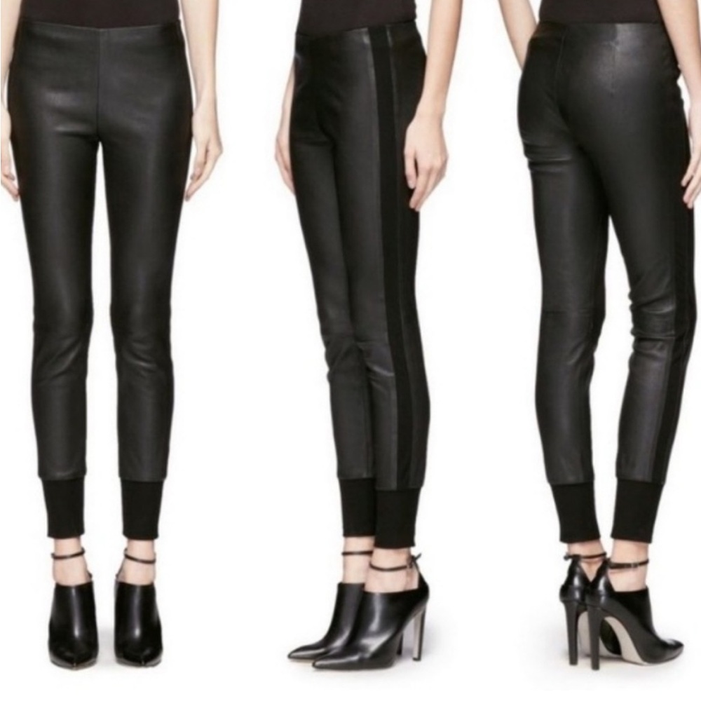 Vince Genuine Leather joggers